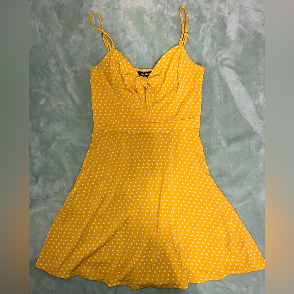 Yellow Polka-Dot Dress